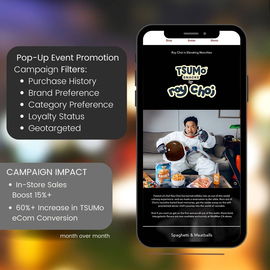 TSUMo Snacks × Roy Choi pop-up — campaign details slide 1