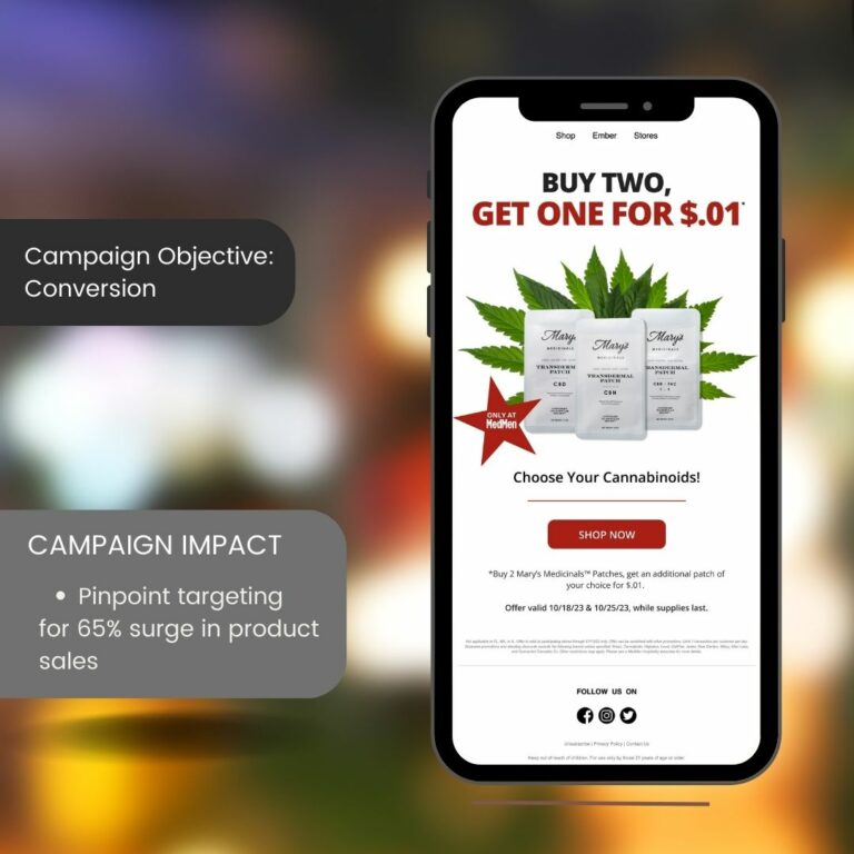 Mary's Medicinals campaign slide
