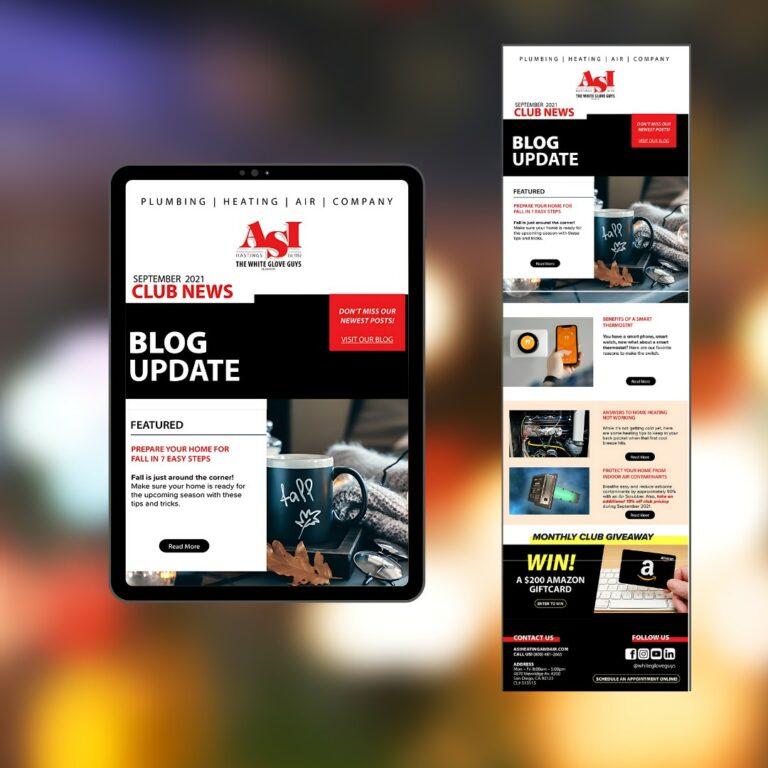 Service Champions Club newsletter — multi-device mockup 2